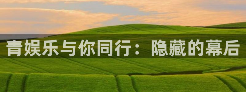 星辉平台app入口：青娱乐与你同行：隐藏的幕后